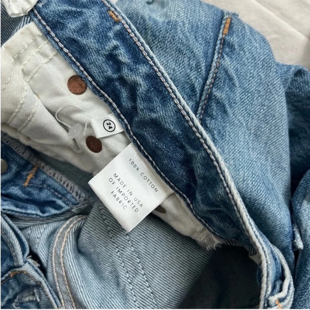 GRLFRND Kiara Mid-Rise Tomboy Jean in Domenico (blue) Size 24